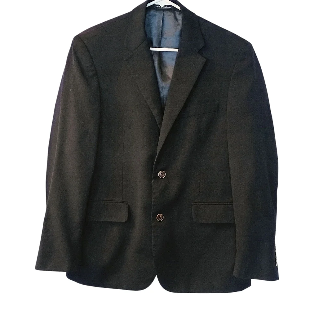 Men's Joseph & Feiss Navy Blue Blazer - Size 38 Short Classic Fit - 100% Wool